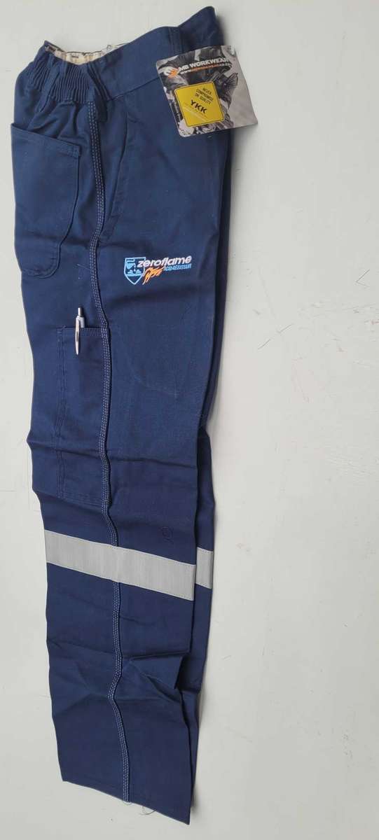 Size 82 Chest, 72 Waist ZERO-FLAME SABS Approved Flame Resistant  Work PANTS ONLY