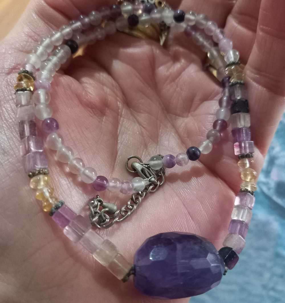 Lovely Amethyst Beads Necklace