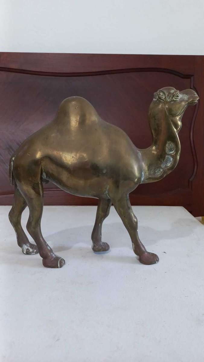 Vintage Large brass Camel animal ornament home decor