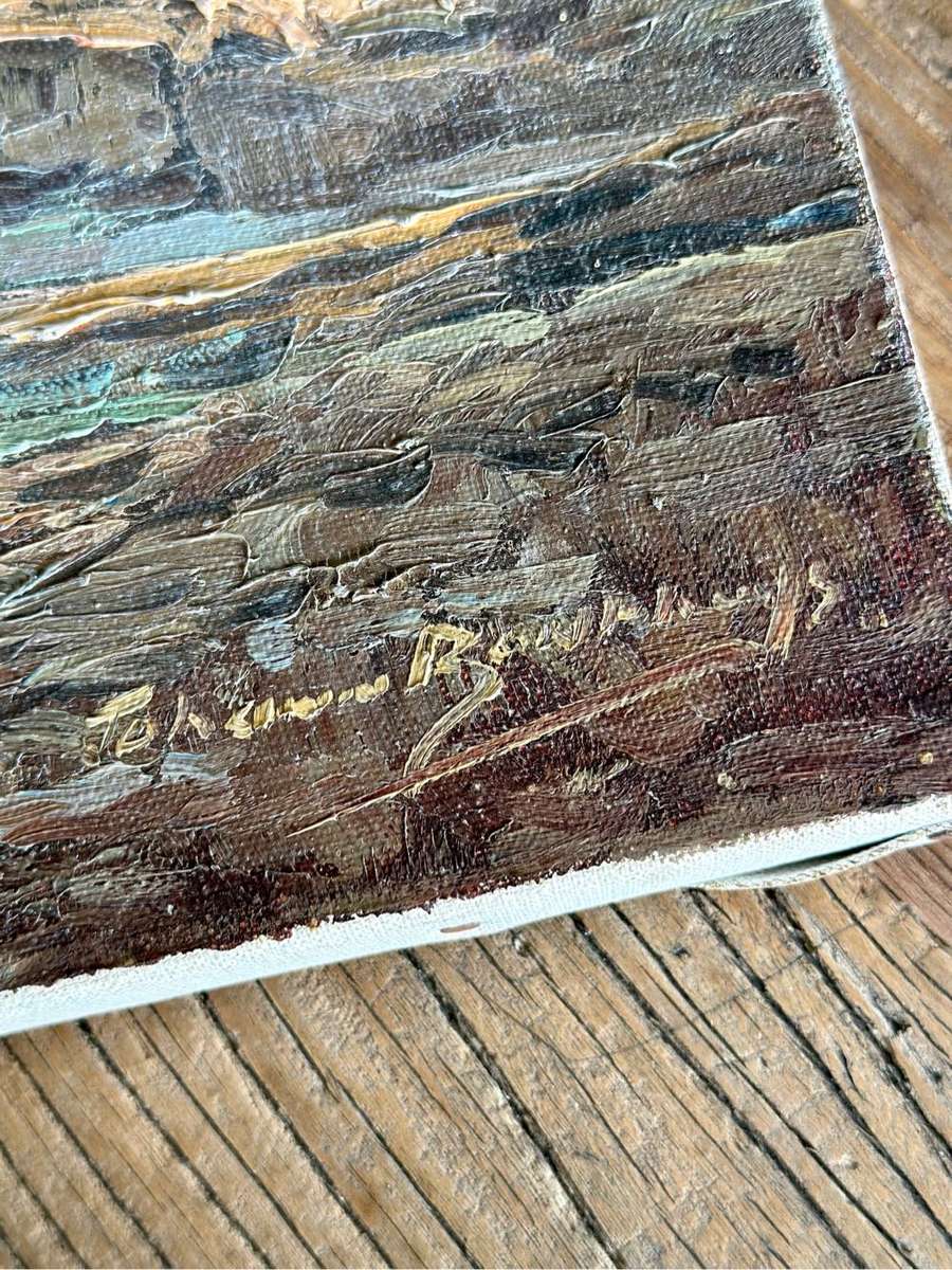 Johann Bonthuys - Original Rock Pool Oil on Canvas (20th Century, South Africa)