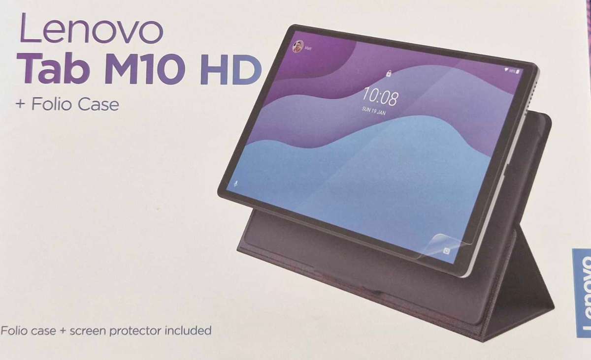 Lenovo Tab M10 HD + Folio Case