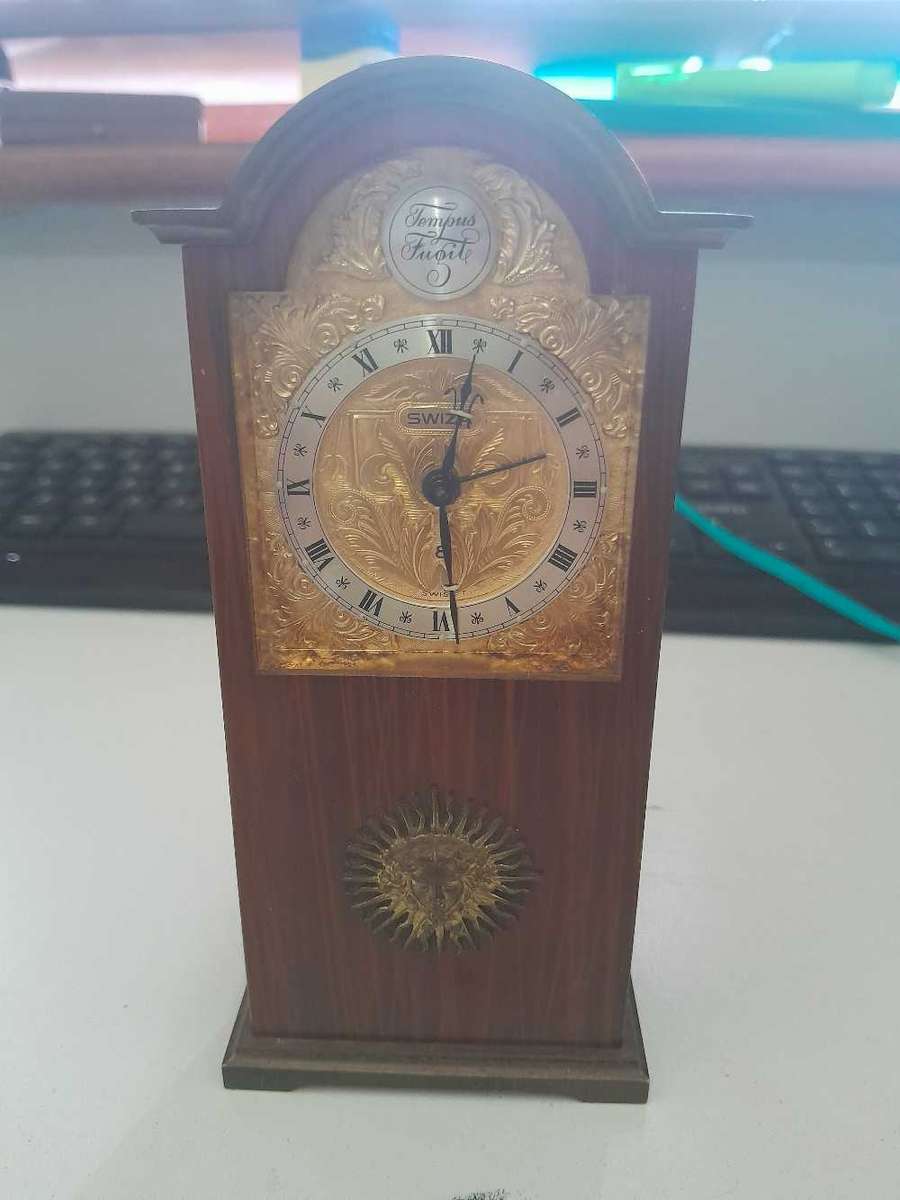 Swiza tempus fugit carriage alarm clock
