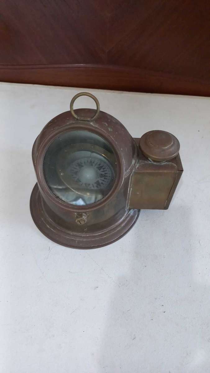 Vintage `C Plath Hamburg Germany ` ships binnacle compass