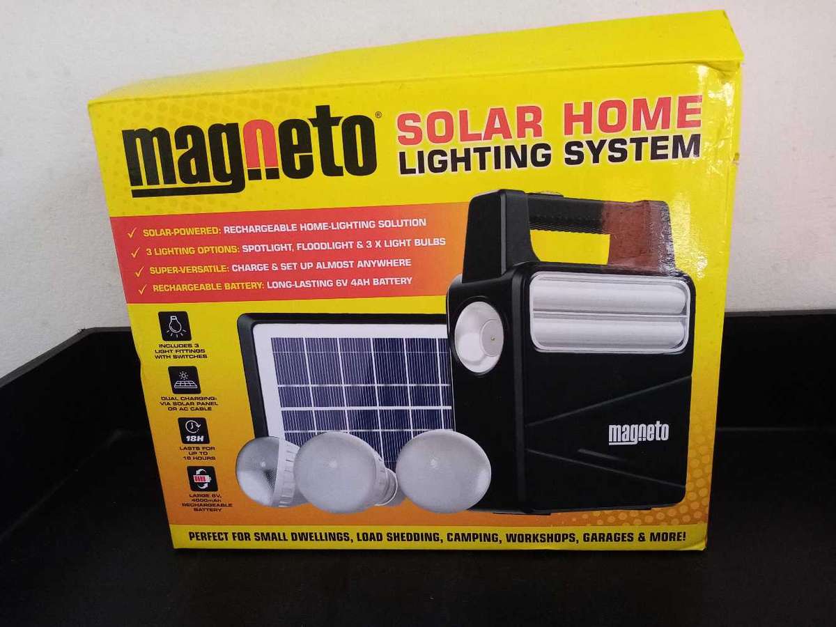 MAGNETO SOLAR HOME LIGHTING SYSTEM