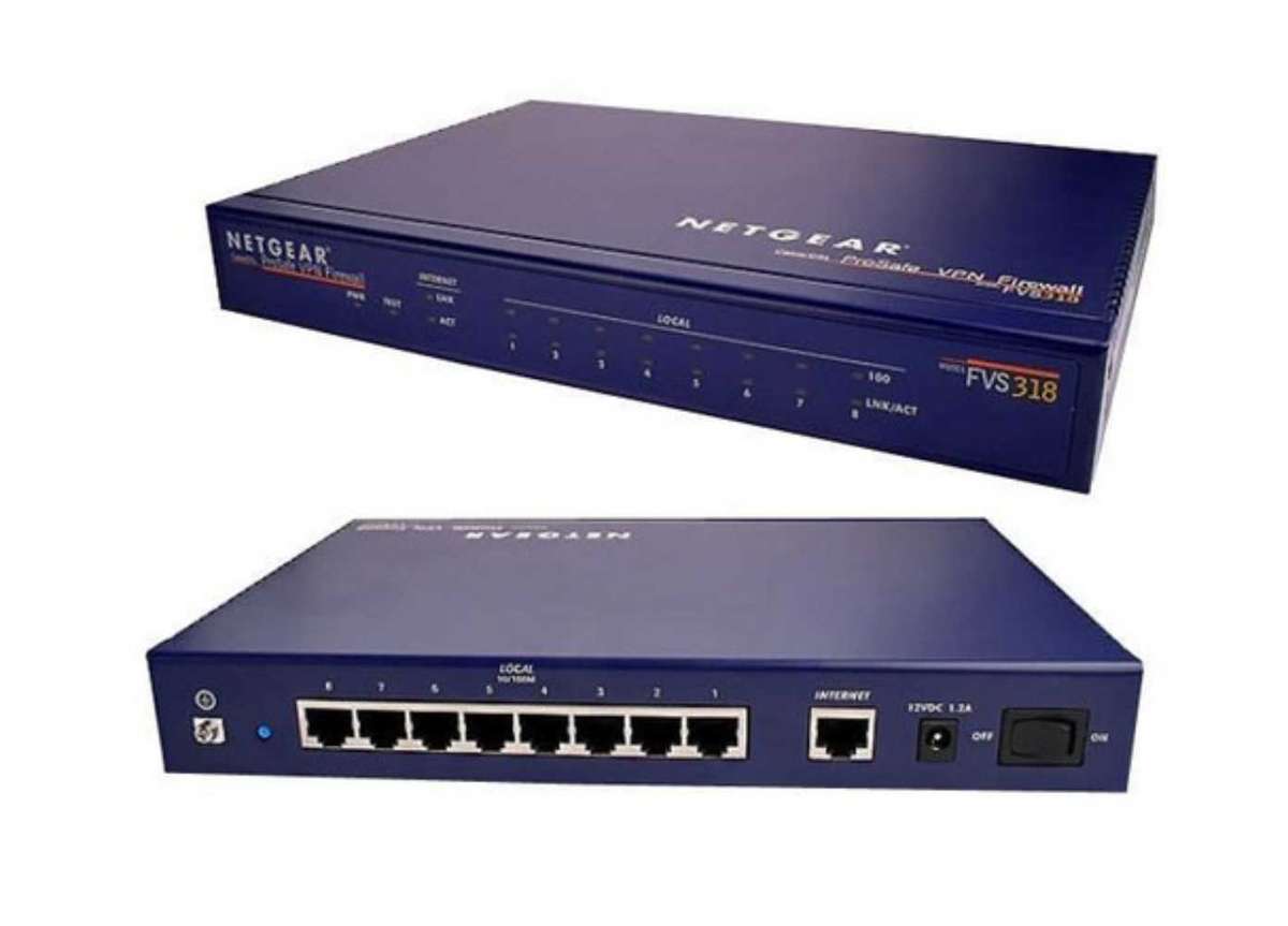 Netgear Prosafe VPN firewall. 8 port Switch