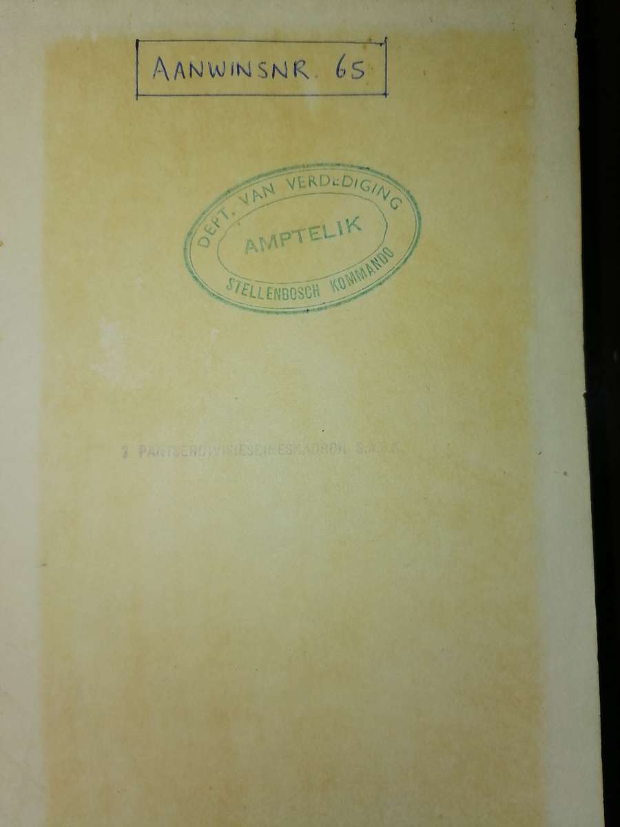 1954 - ARMY DICTIONARY/WEERMAGSWOORDEBOEK - Engels/Afrikaans