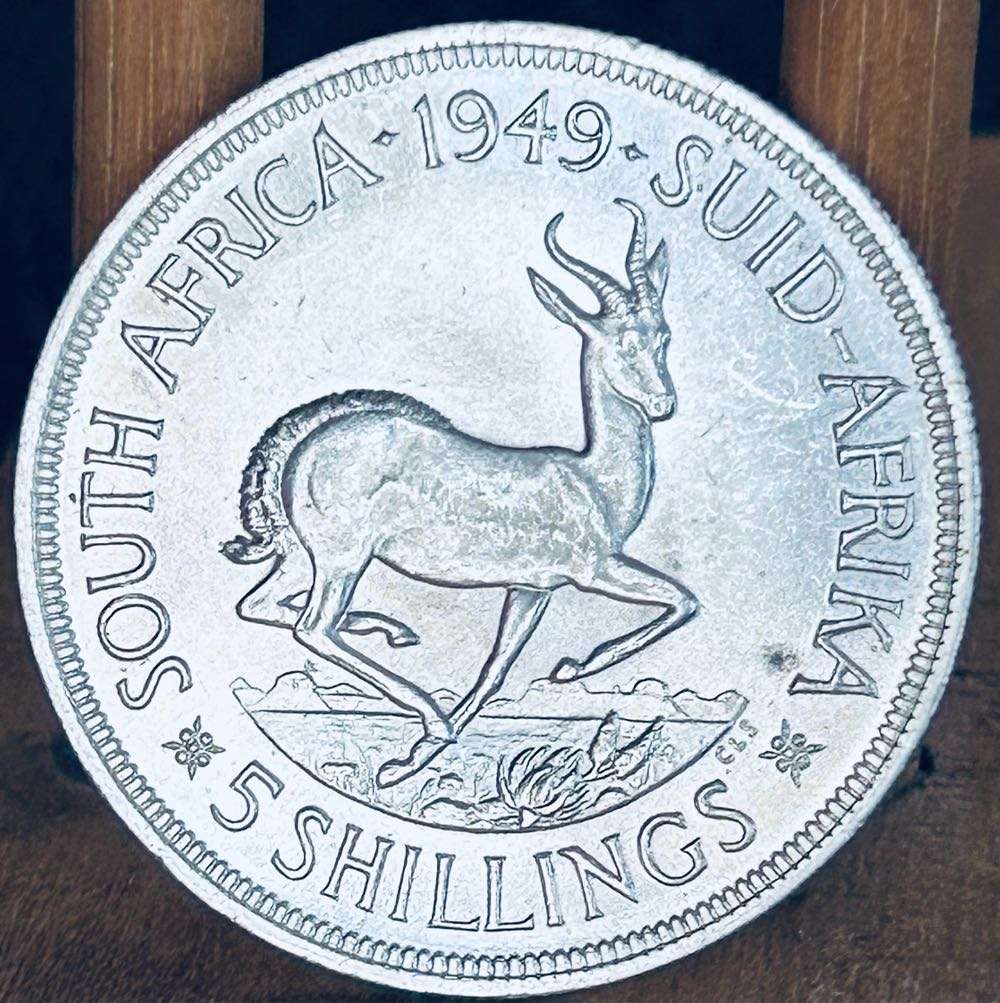 Top Grade SA Union: 1949 Crown 5/- in Brilliant UNC!!!