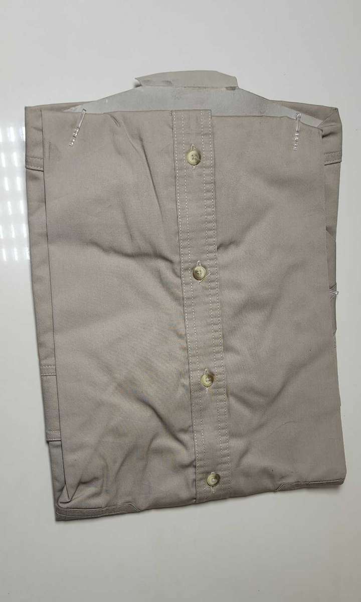 High Quality Size (S) SALTY Short-Sleeved Khaki Bush Shirts.