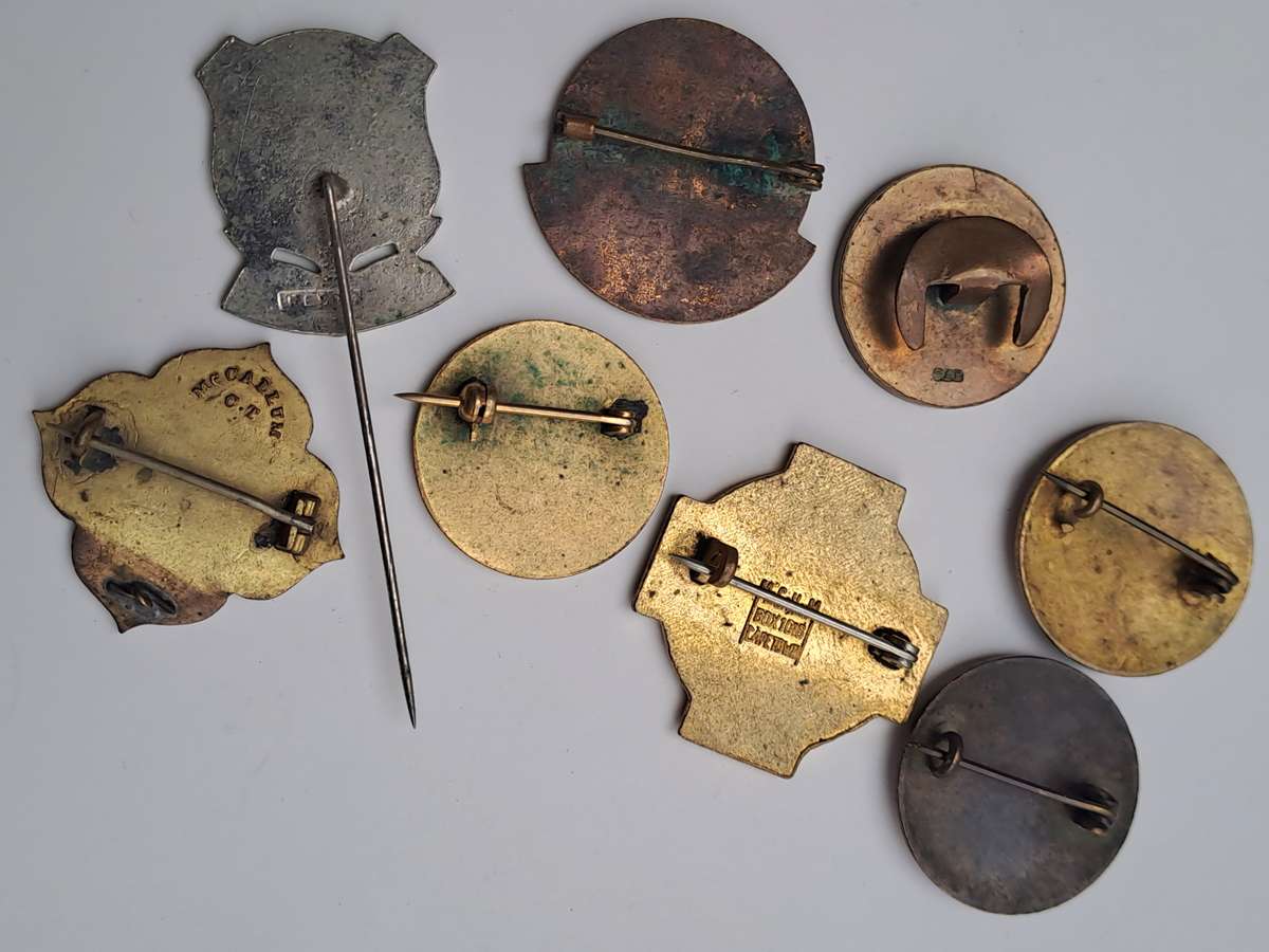 South African historical pin badges (job lot of 8 rare badges)