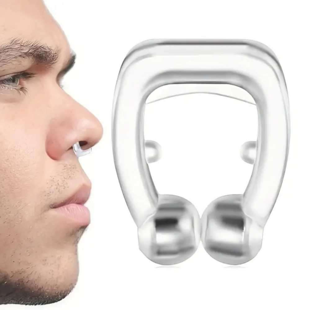 Anti snoring magnetic nose clip