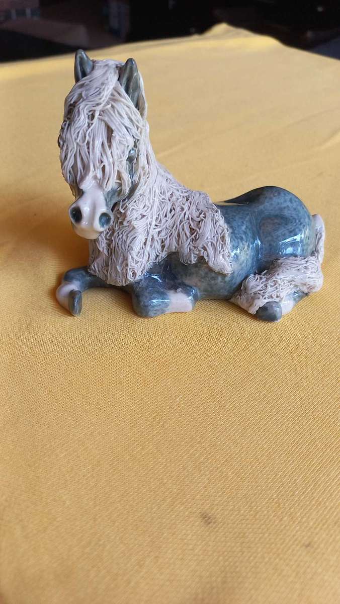 Vintage Cheval Ceramics Shetland pony ornament