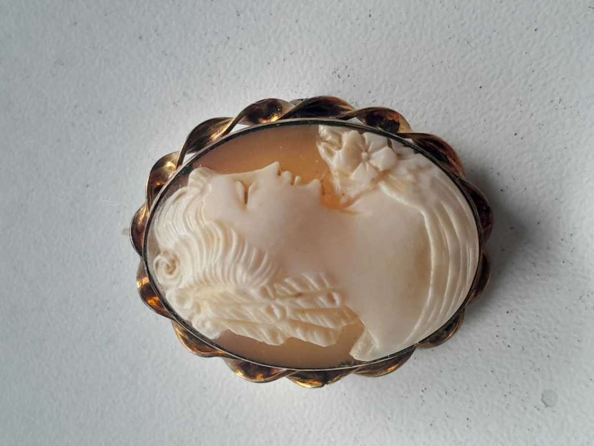 Vinatge camoe pentant/ brooch
