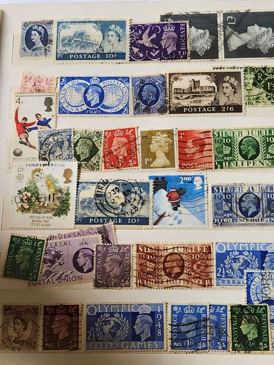 GB - HUGE Value selection in lovely A5 SunSun Stock book - 1 Stamp will pay for all this Treasure