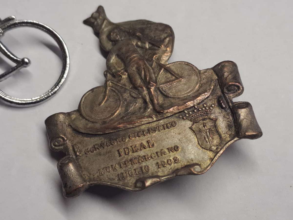 Antique cycling badges. Extremely rare. One from Italy, the other is British.