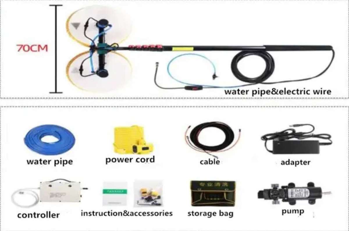 Proffesional 7.5m solar panel cleaning kit