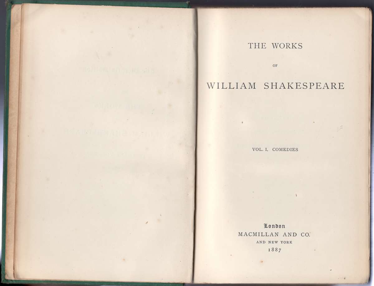 Shakespeare Book Collection 1887-1962