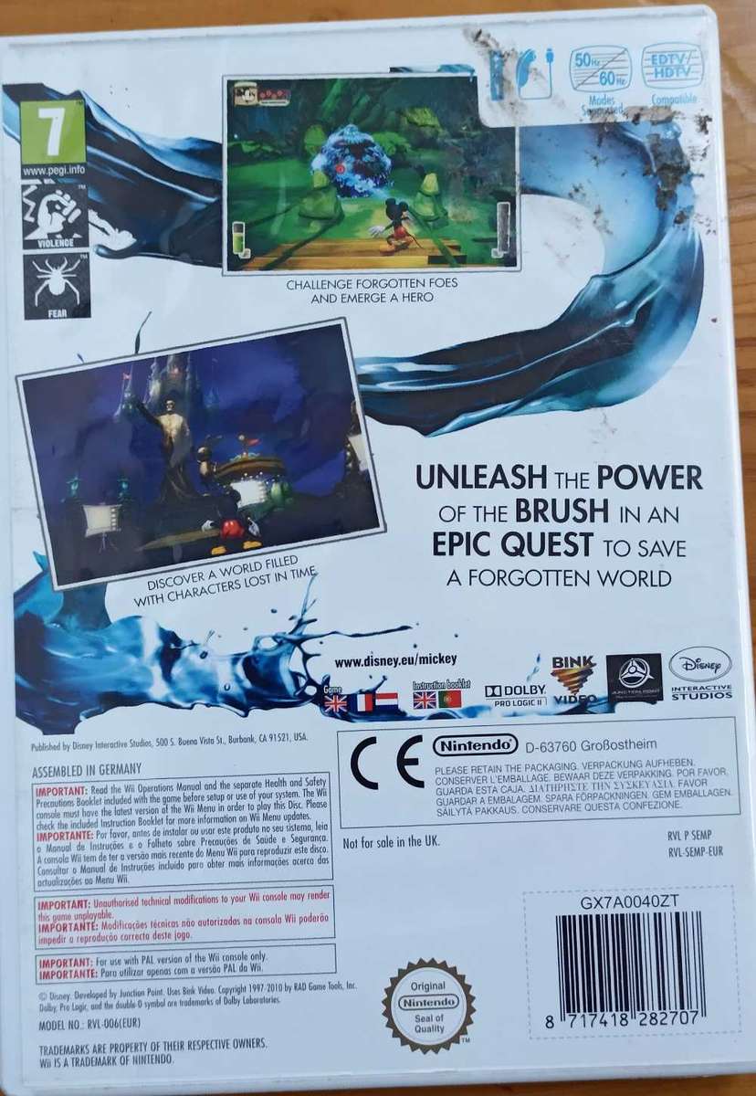 Epic Mickey for Wii (PAL, CIB)