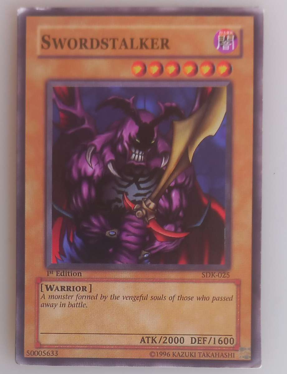Yu-Gi-Oh! Swordstalker 1st edition card