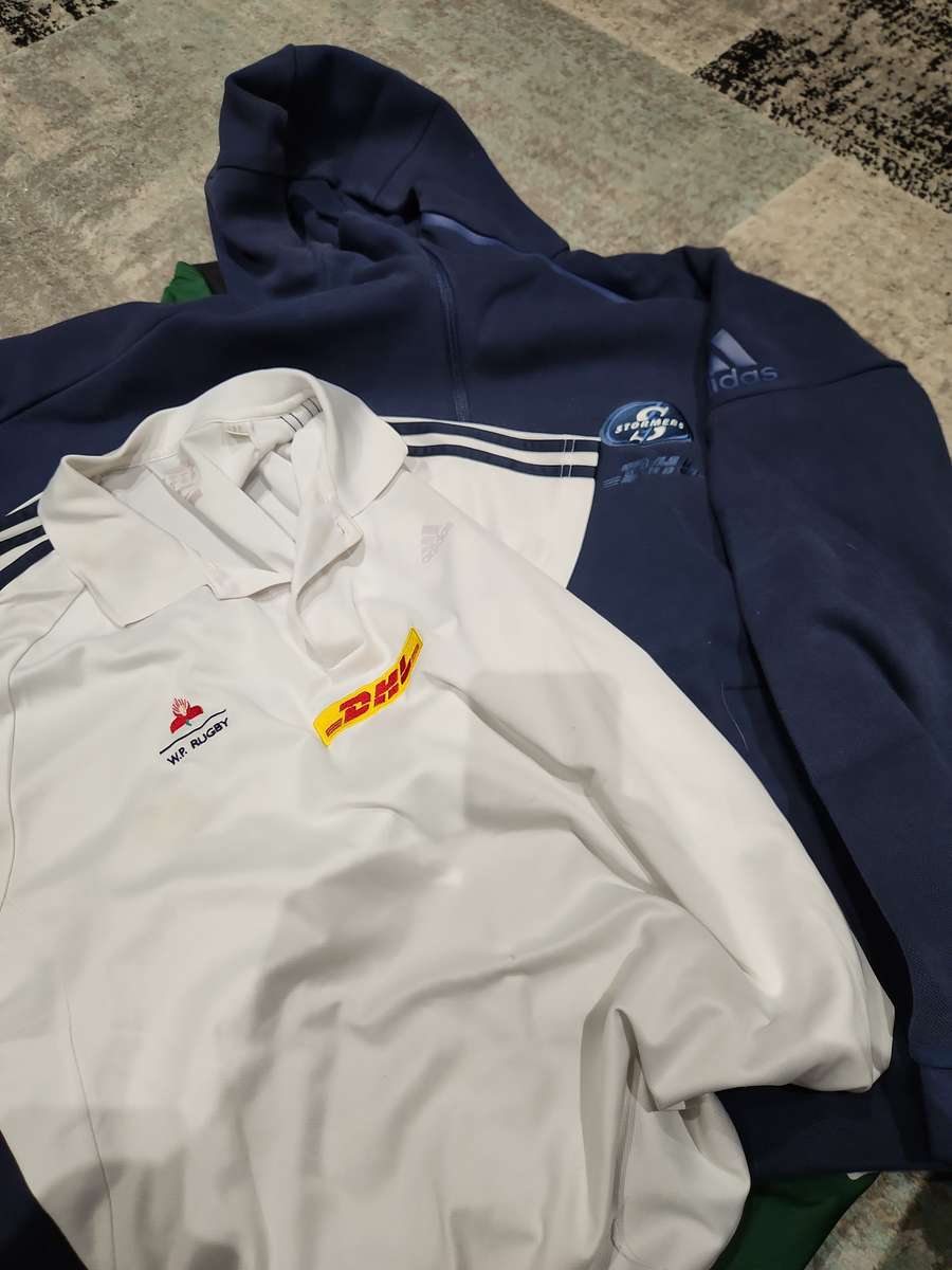 Stormers & WP Rugby - Player issue casual wear (Hoodie & Polo) by Adidas - XL