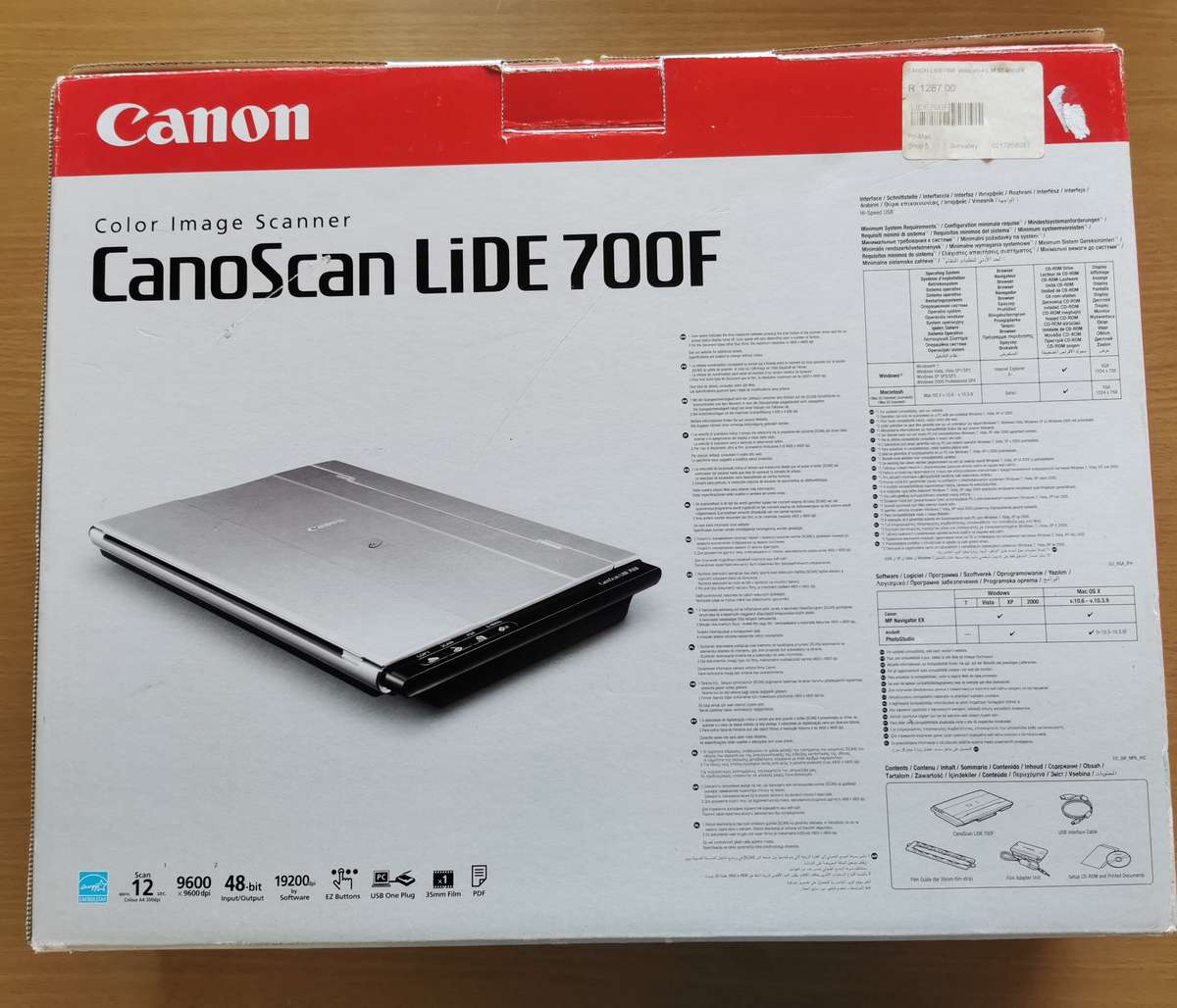 Canon Lide 700f scanner
