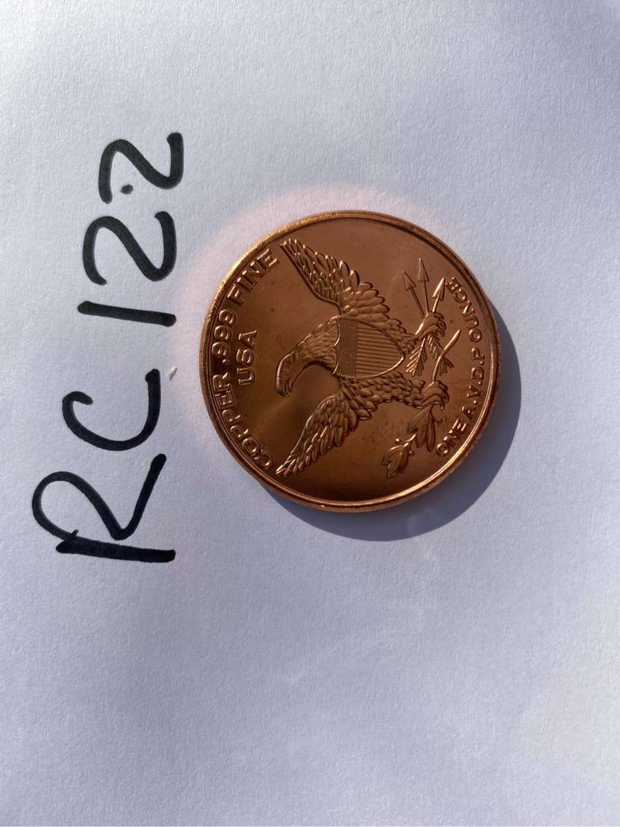 USA veterans medal 1 ounce copper medallion