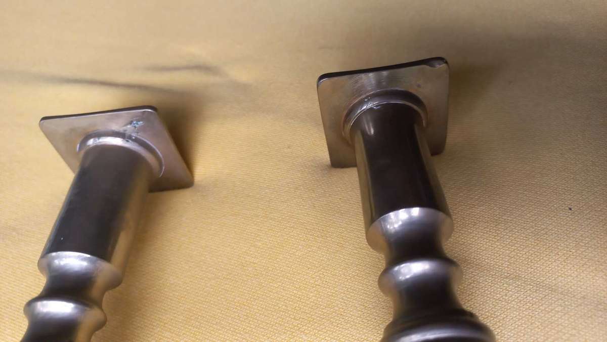 Solid brass matching candlestick holders