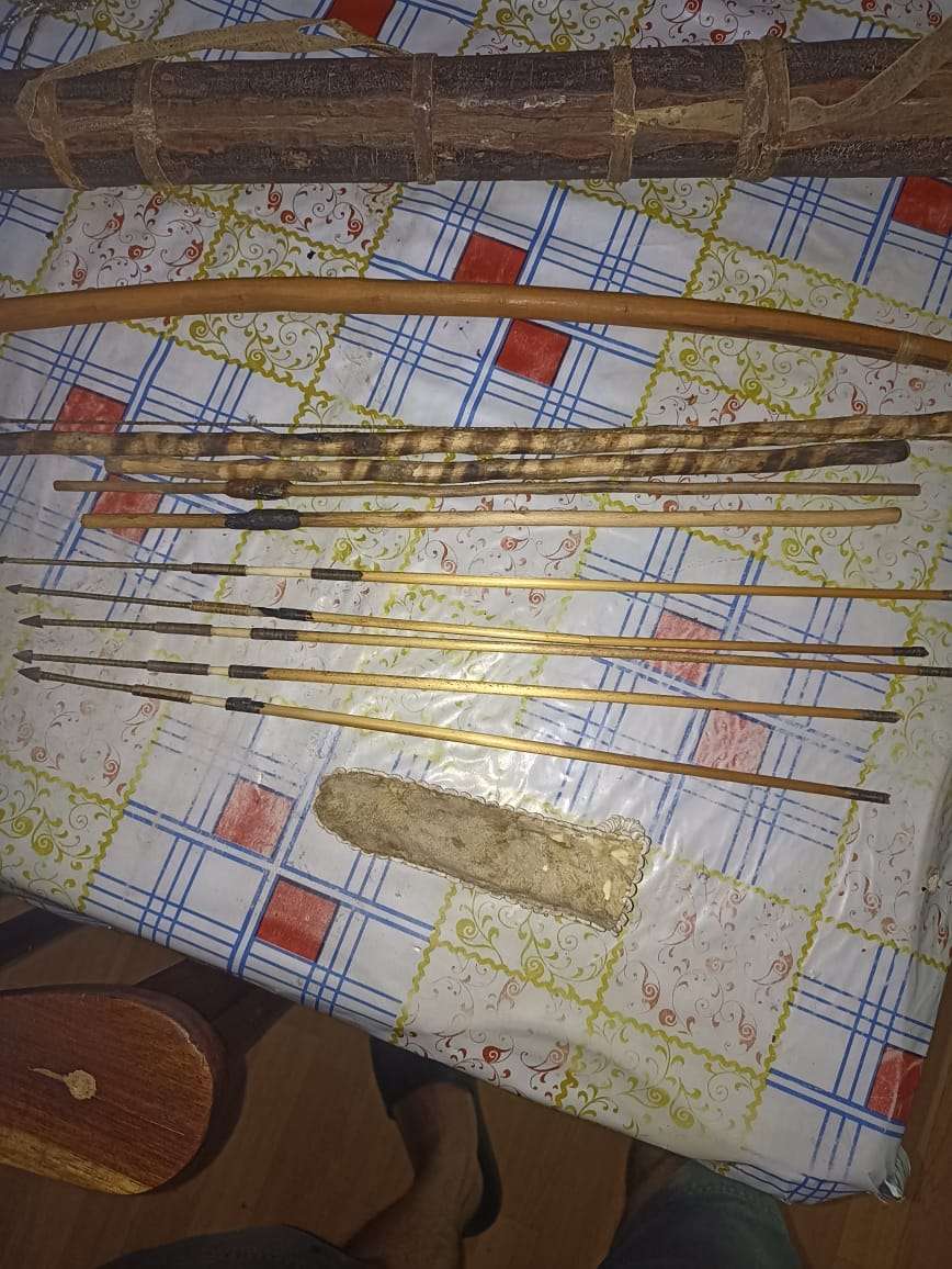 Koisan /Bushman bow and spheres