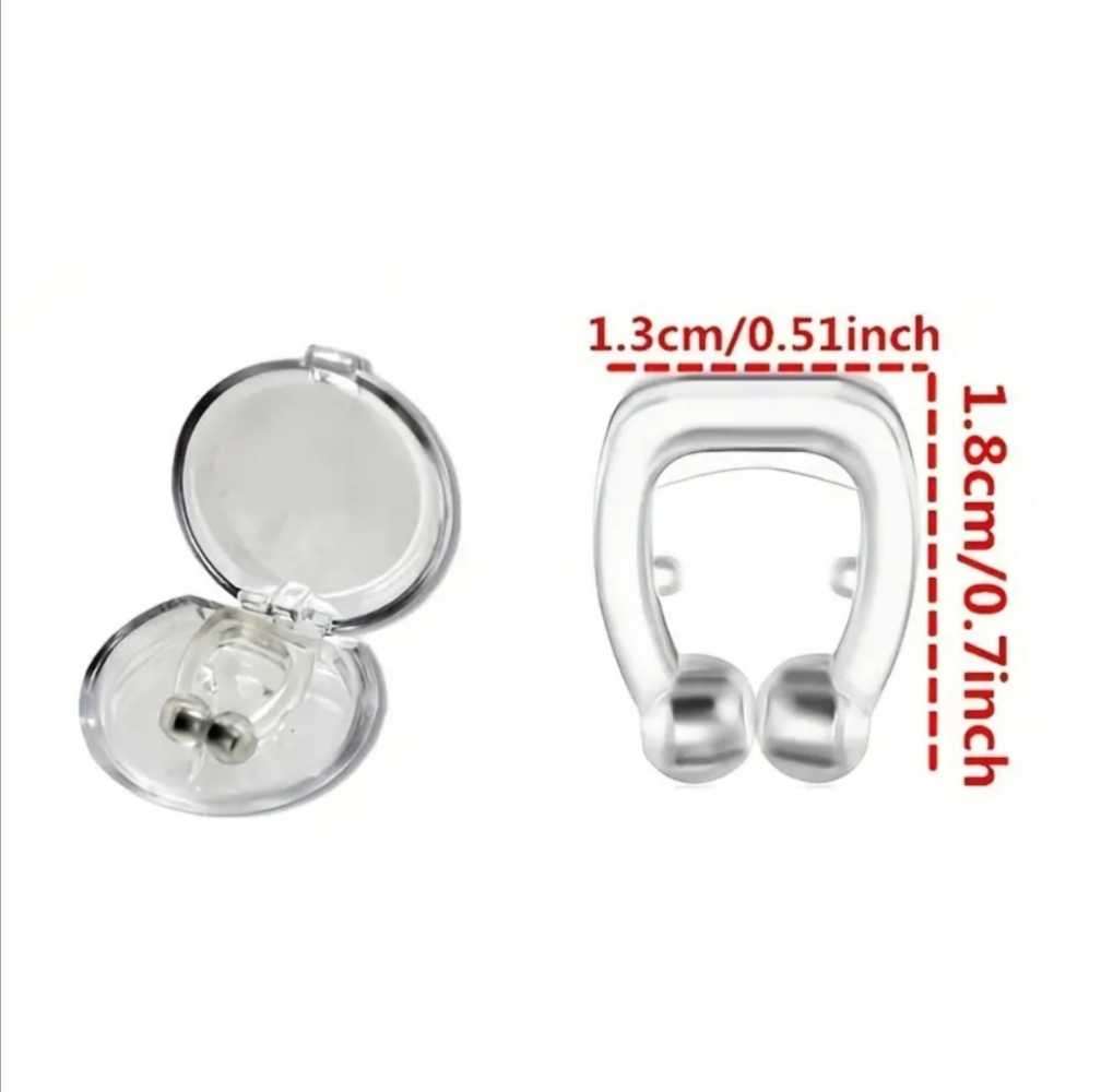 Anti snoring magnetic nose clip