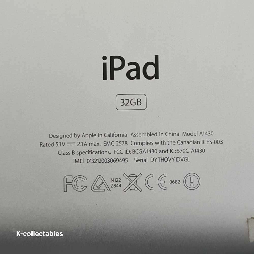 Ipad A1430. Cellular / takes Sim