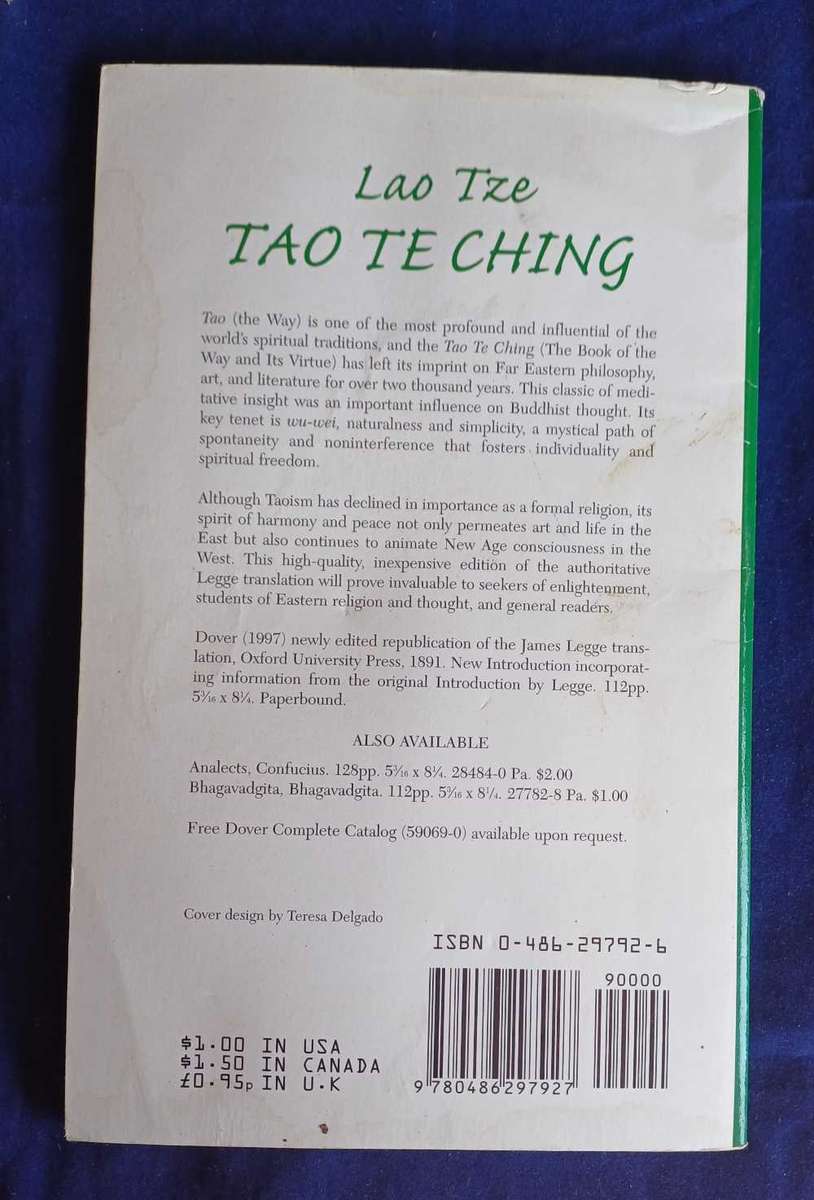Tao te ching by Lao Tze