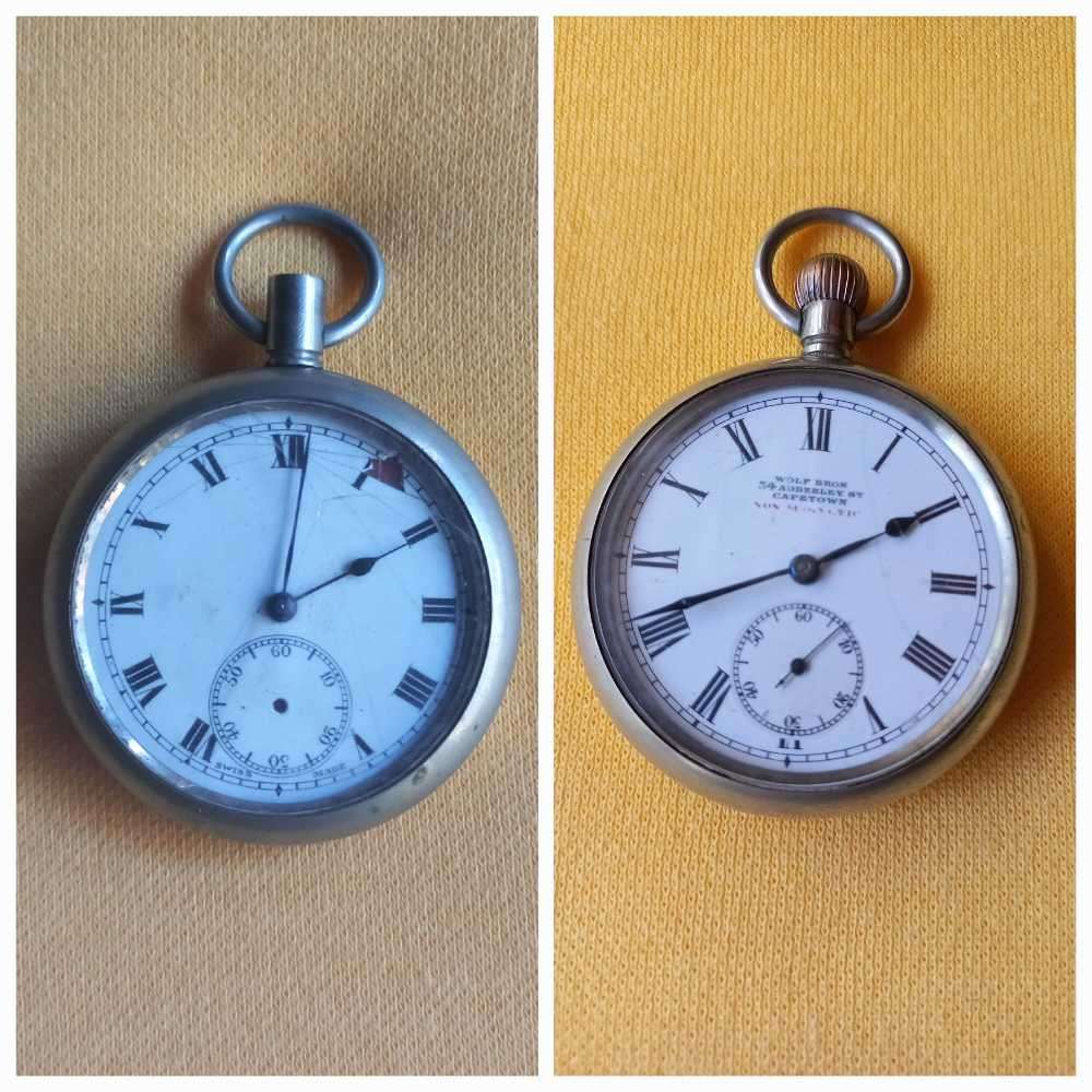 Two Swiss Made pocket watches
