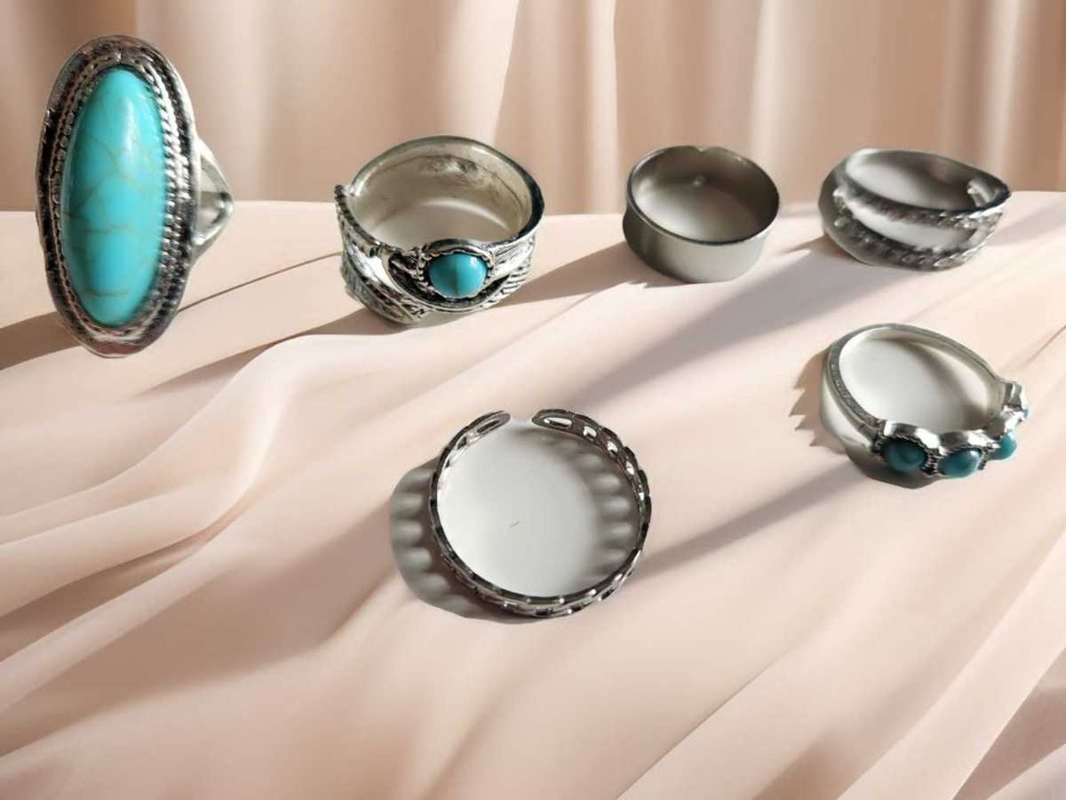 Boho Bangle and Rings Set