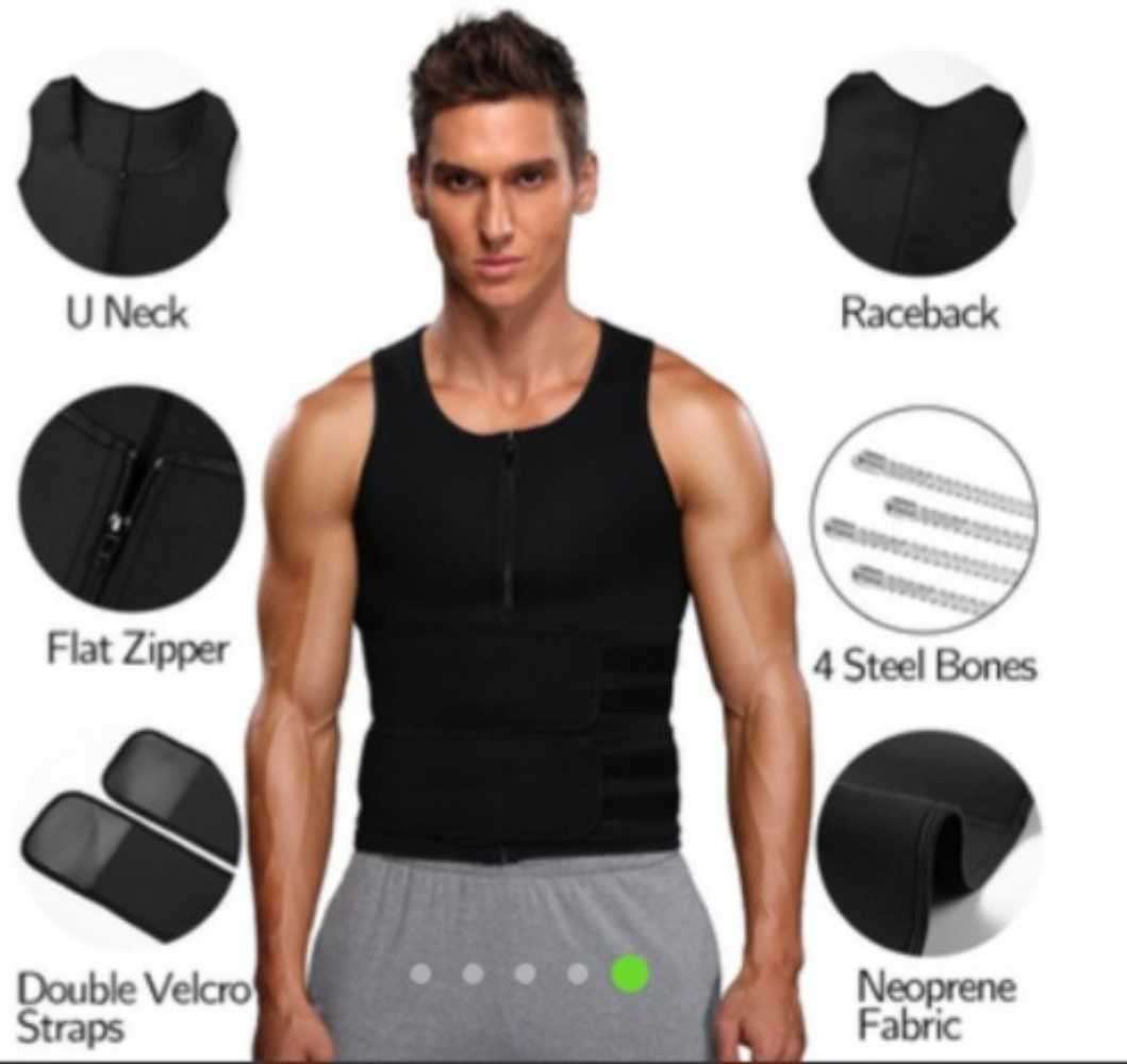 Compression Sculpting Sauna Fat Burn Zipper Vest (MEDIUM) ***UNBOXED DEAL***