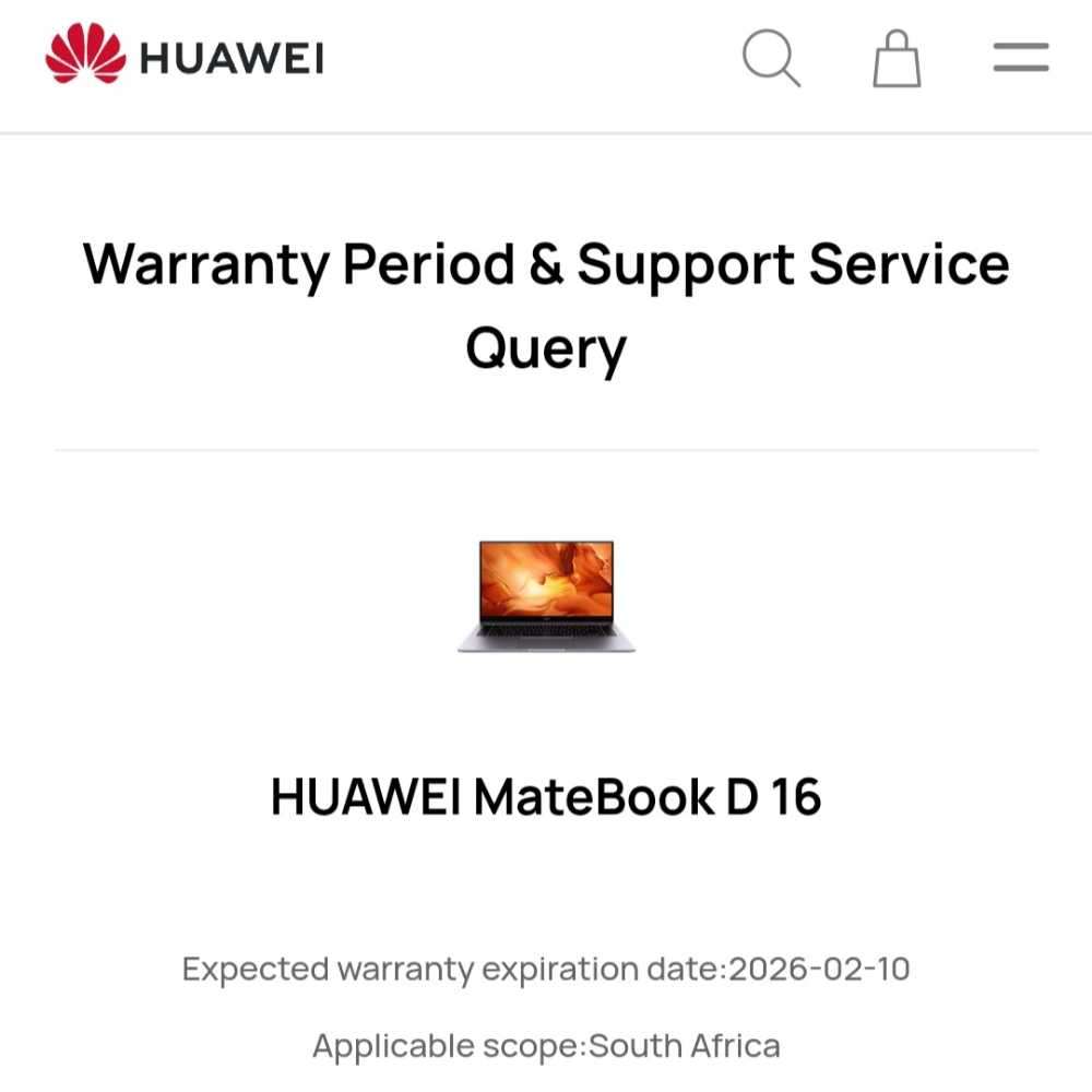 HUAWEI MateBook D 16 i5 12TH GEN