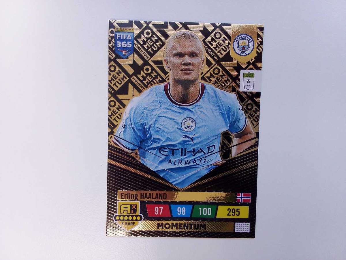 PANINI FIFA365 HAALAND XRARE MOMENTUM TRADING CARD