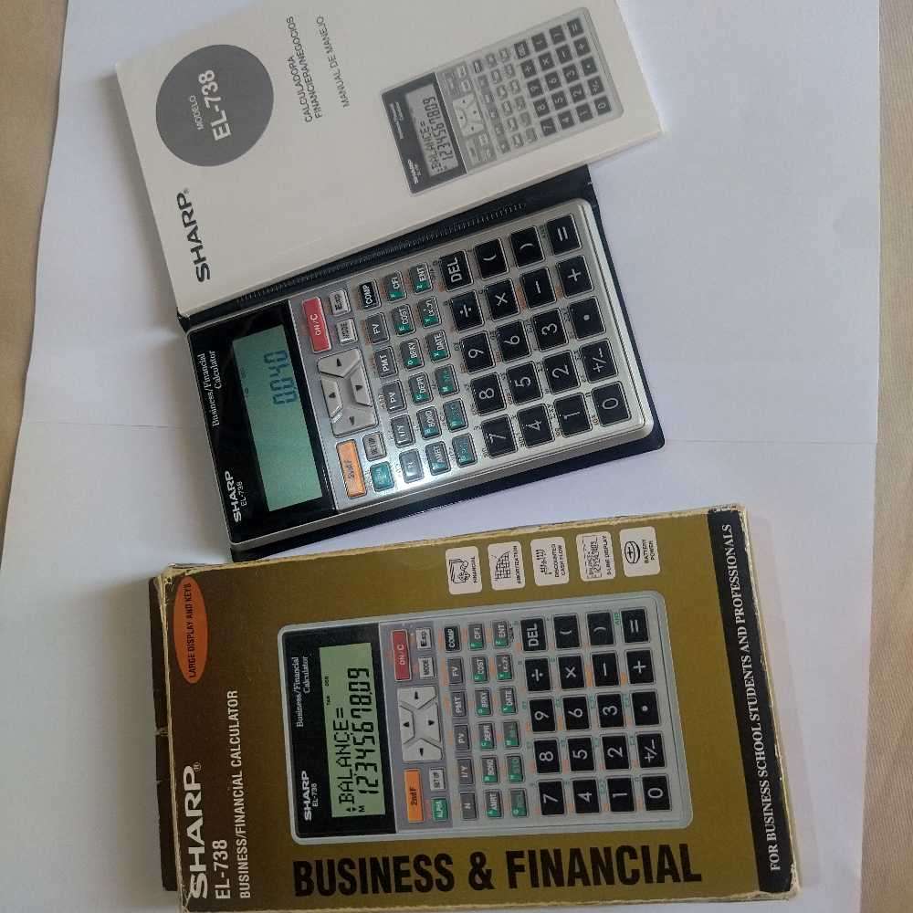 SHARP EL-738BUSINESS AND FINANCIAL CALCULATOR