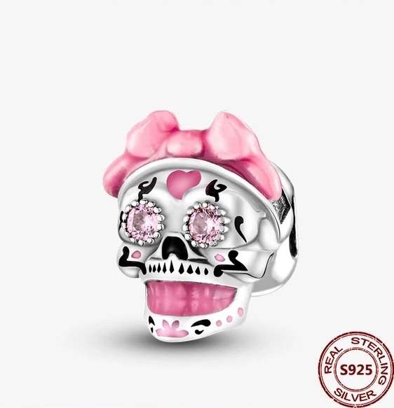 Pink Skull Charm