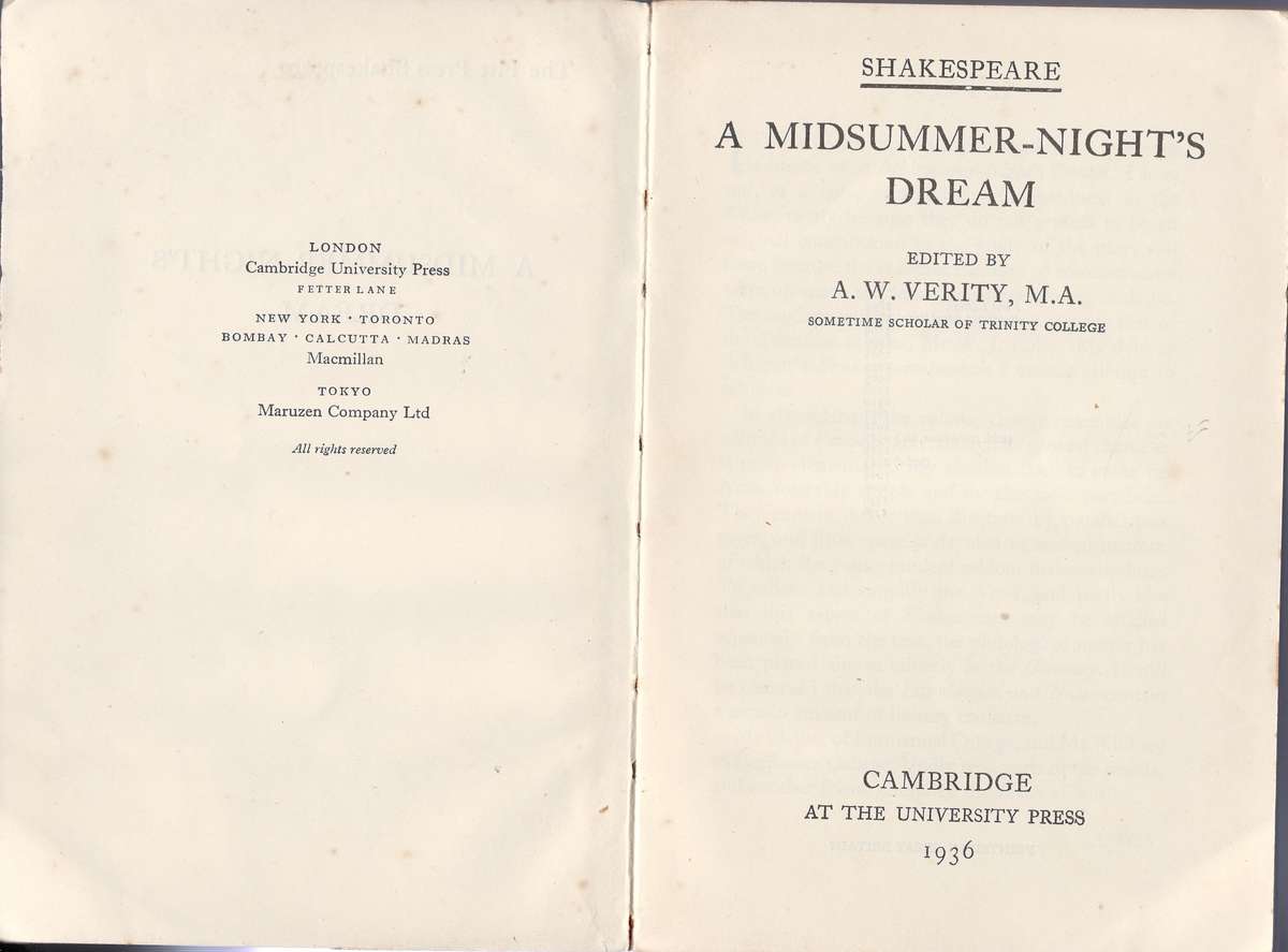 Shakespeare Book Collection 1887-1962