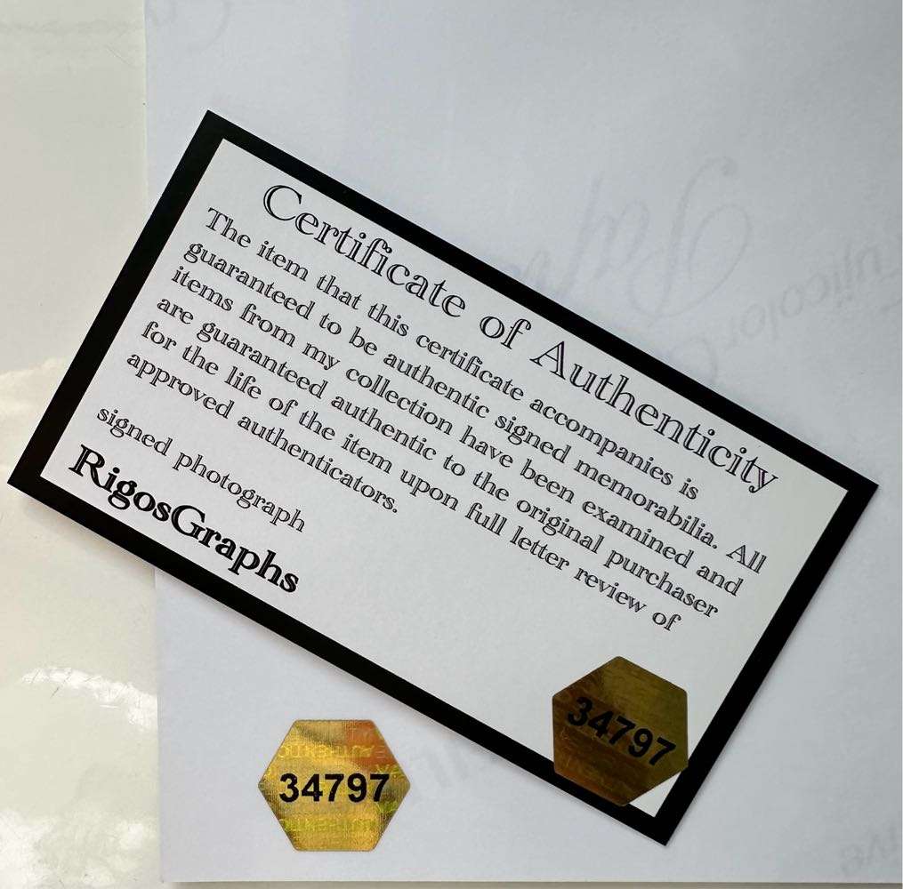 AUTHENTIC AUTOGRAPH BY PETER WELLER - WITH COA - INSANELY RARE