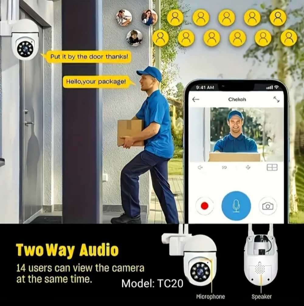 UHD Motion detection camera, home security camera.