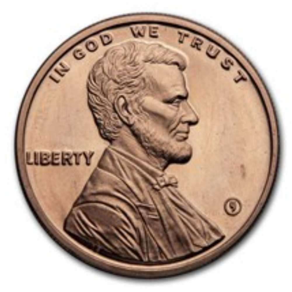1 oz copper Lincoln Penny