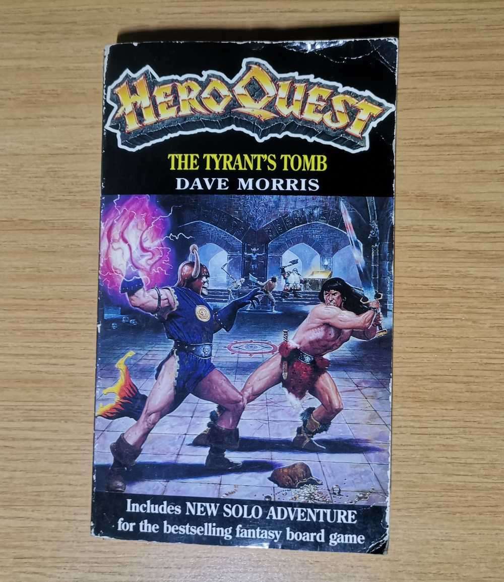 Vintage 1993 Hero Quest The Tyrants Tomb By Dave Morris Paperback Book