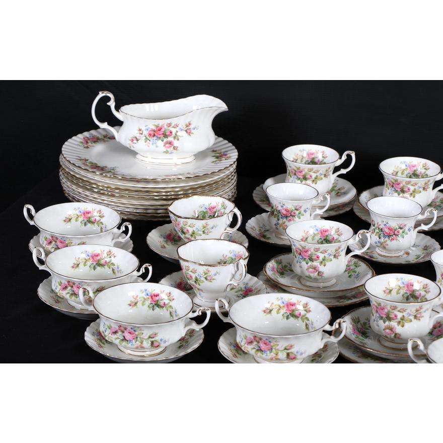 Royal Albert Moss Rose Pattern Service
