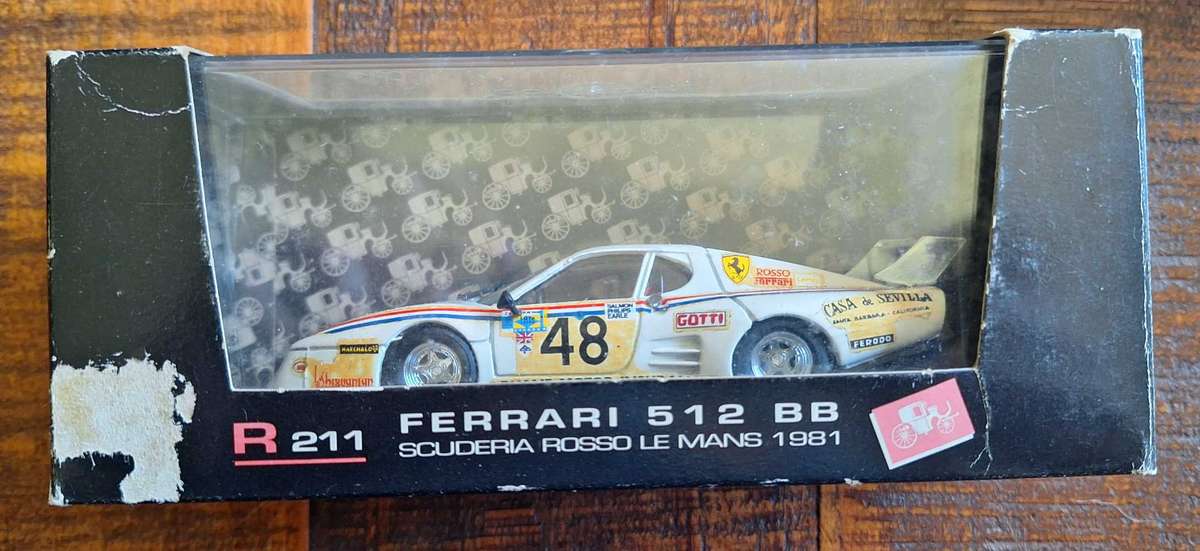 Set of 5 Brumm Le Mans Ferrari 512 Car Models