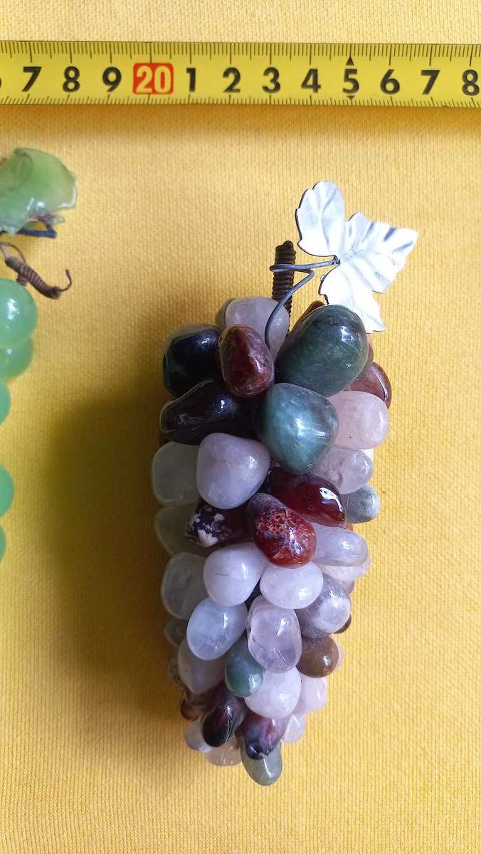 Vintage semi precious stone grape clusters
