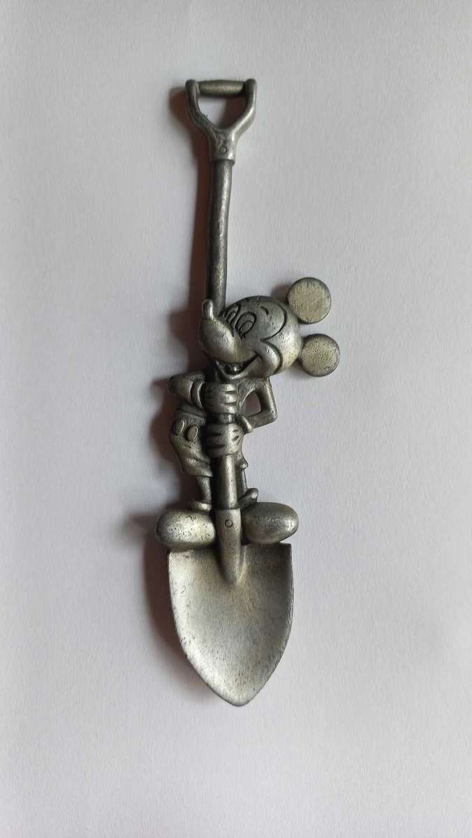 Pewter Mickey Mouse souvenir spoon