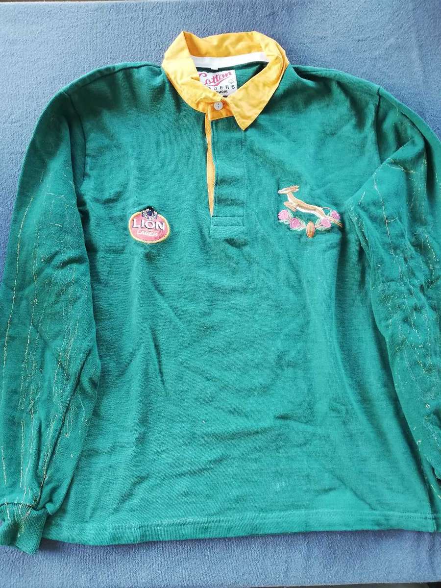 Springbok 90s Rugby Jersey Lion Lager Size XXL Some Gluemarks