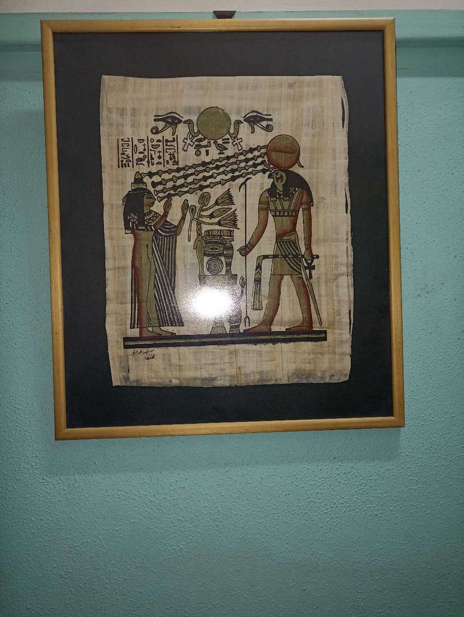 Original papyrus Egyptian picture