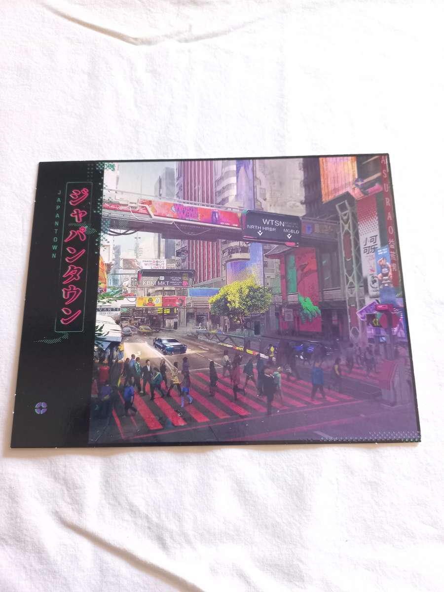 Cyberpunk 2077 + world map + postcards