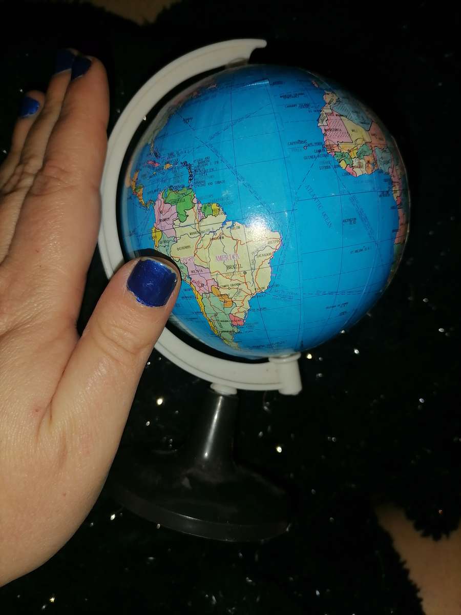 Small earth globe